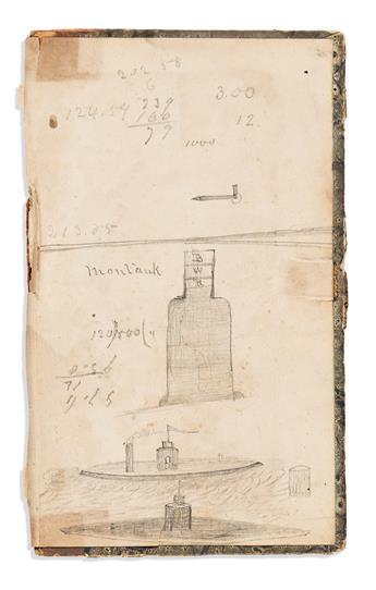 (CIVIL WAR--NAVY.) Papers of naval captain, including manuscript maps of the Charleston and Savannah defenses, and monitor drawings.
